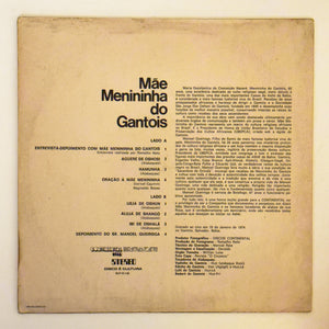 Mae Menininha Do Gantois — Mãe Menininha Do Gantois (Gravado Ao Vivo No Gantois, Salvador) (Disco de Vinil LP, usado)