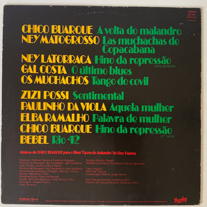 Various — Chico Buarque Apresenta Malandro (Disco de Vinil LP, usado)