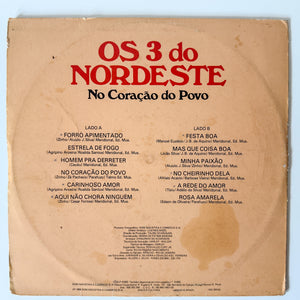 Os 3 Do Nordeste — No Coração Do Povo (Disco de Vinil LP, usado)