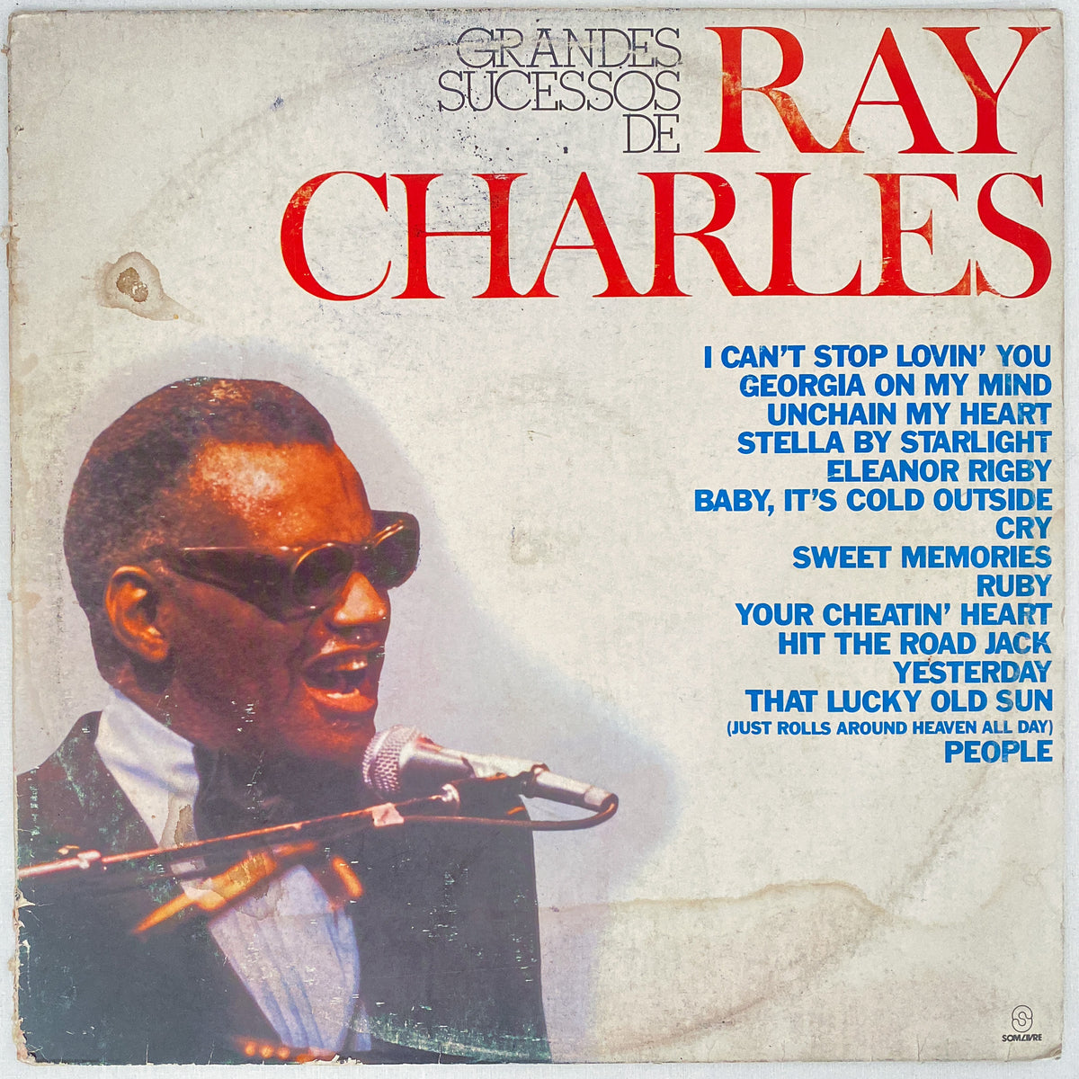 Ray Charles — Grandes Sucessos De Ray Charles (Disco de Vinil LP, usado)