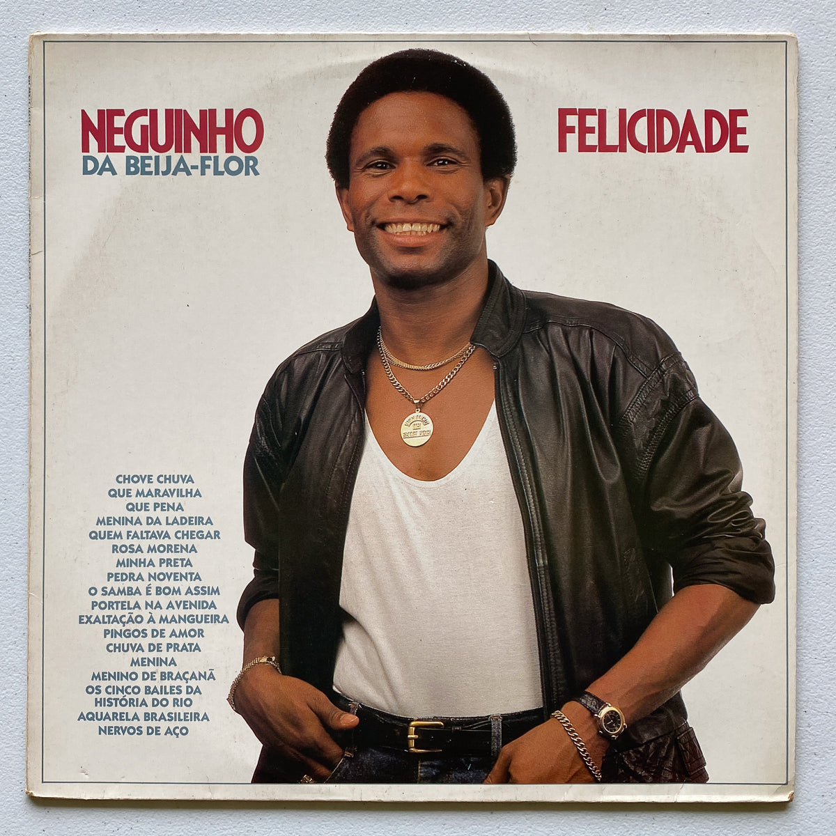 Neguinho Da Beija-Flor — Felicidade (Disco de Vinil LP, usado)