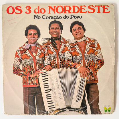 Os 3 Do Nordeste — No Coração Do Povo (Disco de Vinil LP, usado)