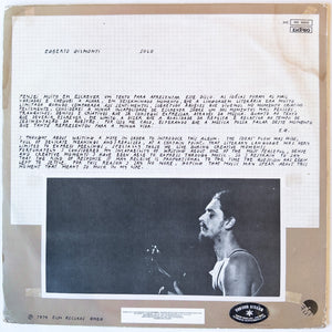 Egberto Gismonti — Solo (Disco de Vinil LP, usado)