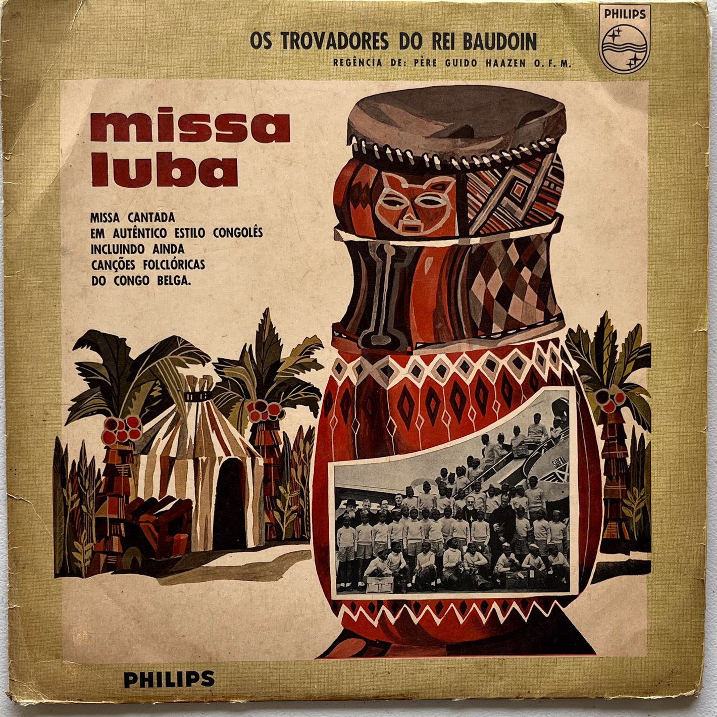 Les Troubadours Du Roi Baudouin e Père Guido Haazen - Missa Luba (LP)