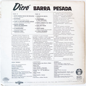 Dicró — Barra Pesada  (Disco de Vinil LP, usado)