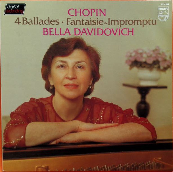 Frédéric Chopin e Bella Davidovich — 4 Ballades ∙ Fantaisie-Impromptu (Disco de Vinil LP, usado)