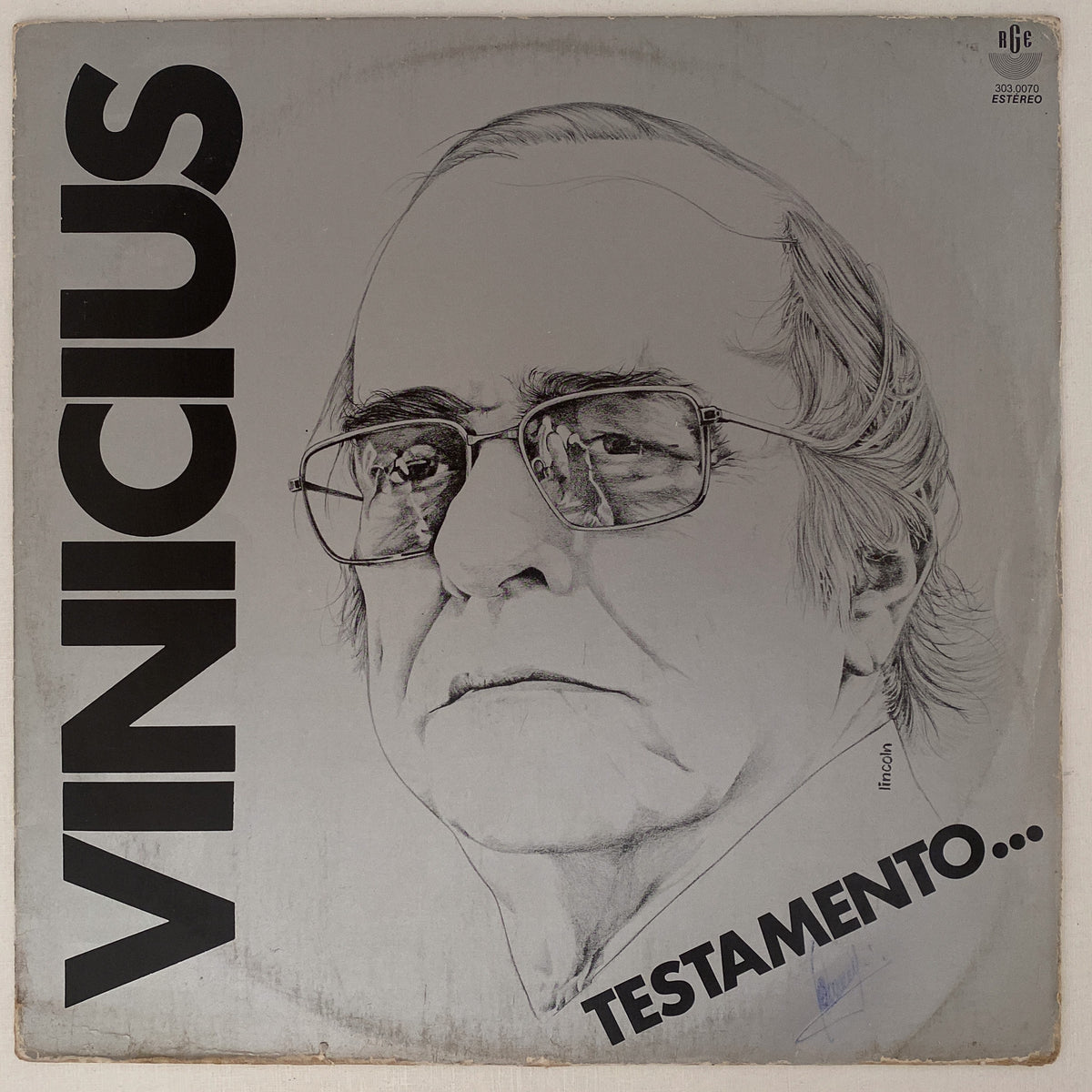 Vinicius De Moraes — Testamento... (Disco de Vinil LP, usado)