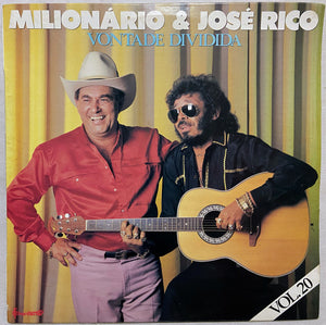 Milionário & José Rico — Vol. 20 - Vontade Dividida (Disco de Vinil LP, usado)