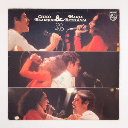 Chico Buarque e Maria Bethânia — Chico Buarque & Maria Bethânia Ao Vivo (Disco de Vinil LP, usado)
