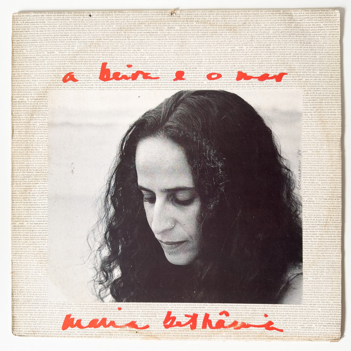 Maria Bethânia — A Beira E O Mar (Disco de Vinil LP, usado)