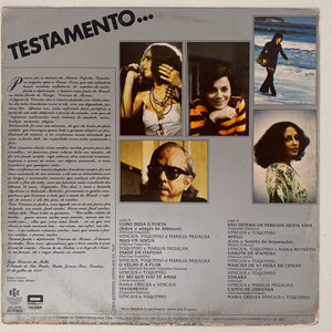 Vinicius De Moraes — Testamento... (Disco de Vinil LP, usado)