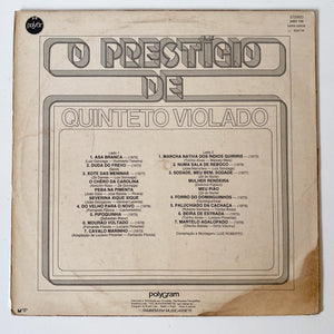Quinteto Violado — O Prestígio De Quinteto Violado (Disco de Vinil LP, usado)