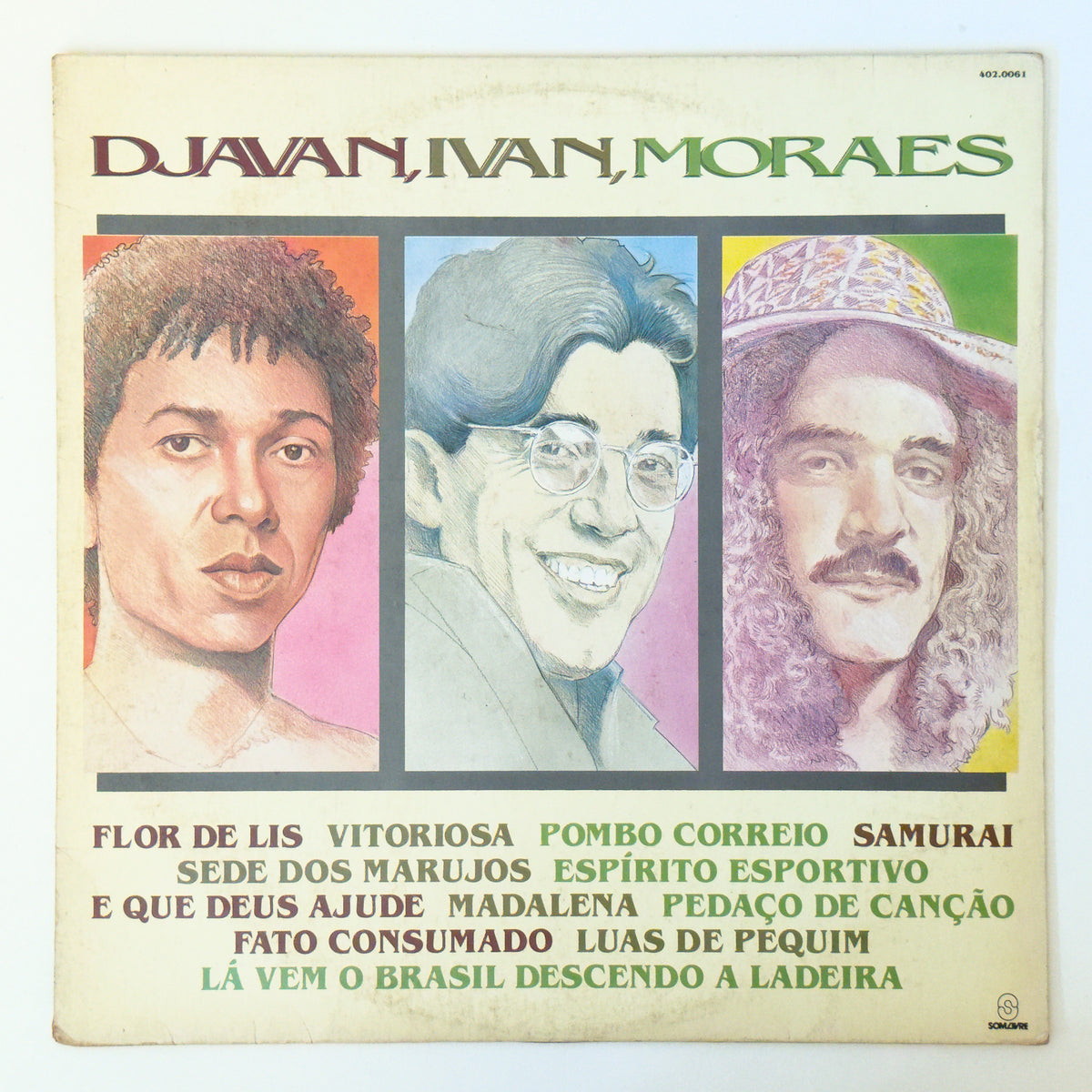 Djavan,Ivan Lins e Moraes Moreira — Djavan, Ivan, Moraes (Disco de Vinil LP, usado)
