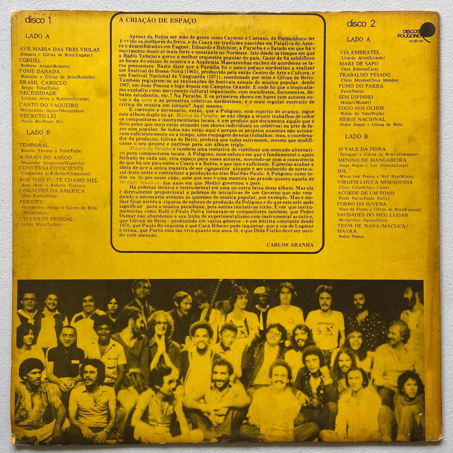 Música Da Paraíba Hoje - Vol.1 (Disco de Vinil LP)