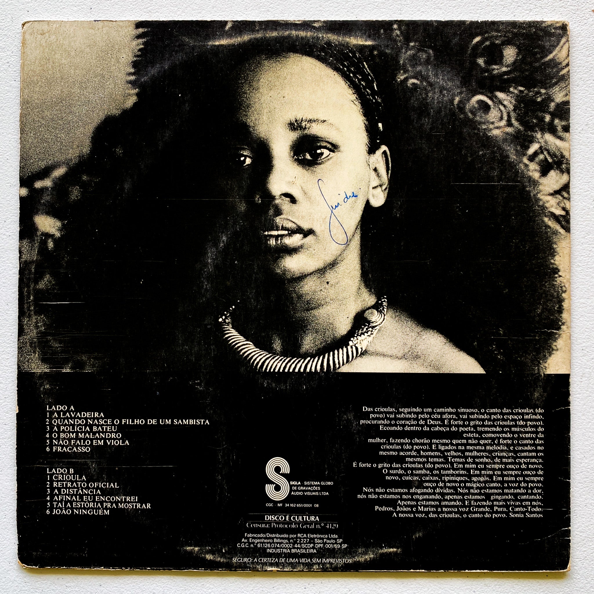 Sonia Santos ‎/Crioula LP 国内盤 Sonia Santos ‎/Crioula LP 国内盤 【公式通販】