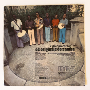 Os Originais Do Samba — É Preciso Cantar (Disco de Vinil LP, usado)
