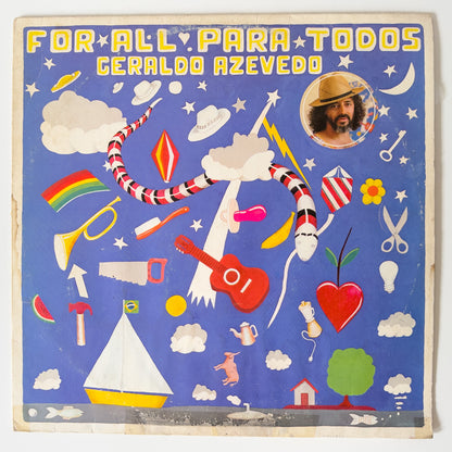 Geraldo Azevedo — For All Para Todos (Disco de Vinil LP, usado)