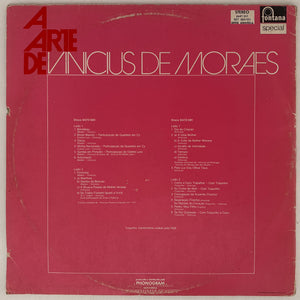 Vinicius De Moraes — A Arte De Vinicius De Moraes (Disco de Vinil LP, usado)