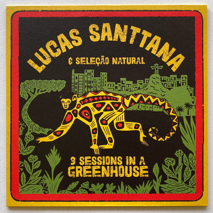 Lucas Santtana e Seleção Natural — 3 Sessions In A Greenhouse (Disco de Vinil LP, usado)