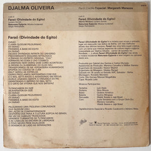 Djalma Oliveira e Margareth Menezes — Faraó (Disco de Vinil LP, usado)