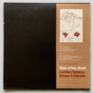 Various — Music Of Para, Brazil: Carimbo, Pajelanca, Batuque & Umbanda (Disco de Vinil LP, usado)