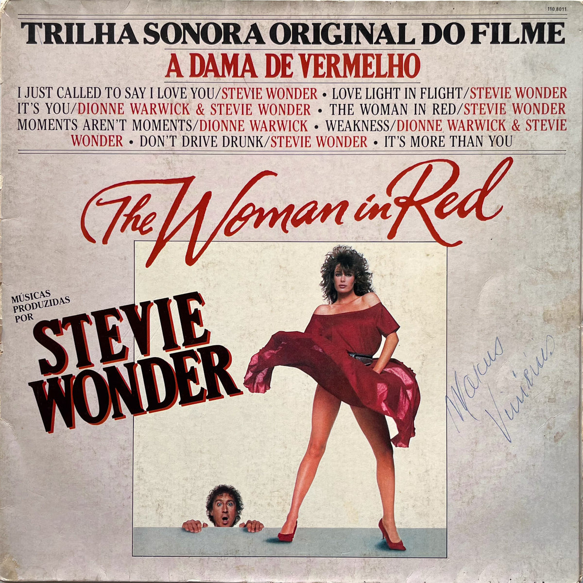 Stevie Wonder — The Woman In Red (Trilha Sonora Original Do Filme A Dama De Vermelho) (Disco de Vinil LP, usado)