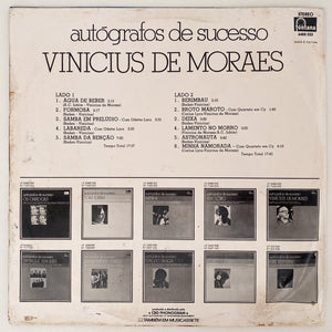 Vinicius De Moraes — Autógrafos de Sucesso (Disco de Vinil LP, usado)