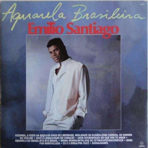 Emilio Santiago — Aquarela Brasileira (Disco de Vinil LP, usado)