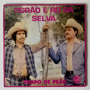Tigrão e Rei da Selva — Tempo de Peão (Disco de Vinil LP, usado)