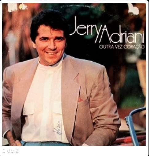 Jerry Adriani — Outra Vez Coração (Disco de Vinil LP, usado)