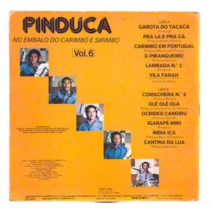 Pinduca — No Embalo Do Carimbó E Sirimbó  Vol. 6 (Disco de Vinil LP, usado)