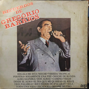 Gregorio Barrios — Recuerdos De Gregorio Barrios (Disco de Vinil LP, usado)