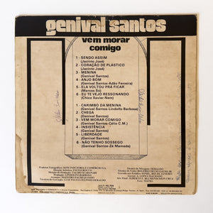 Genival Santos — Vem Morar Comigo (Disco de Vinil LP, usado)