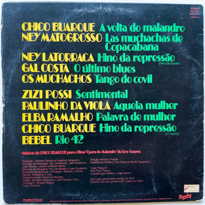 Various — Chico Buarque Apresenta Malandro (Disco de Vinil LP, usado)